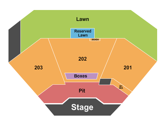 Alpine Valley Music Theatre Summer of '99 Seating Chart